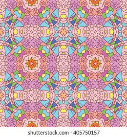 seamless pattern of stained glass