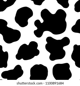 Seamless pattern. Stains on the skin of a cow.