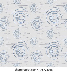 seamless pattern with stains from water. Rain. Sadness. Textile