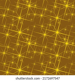 Patrón sin foco con ráfagas de estrellas o destellos. formas abstractas de oro. chispas textura geométrica simple para textiles modernos.