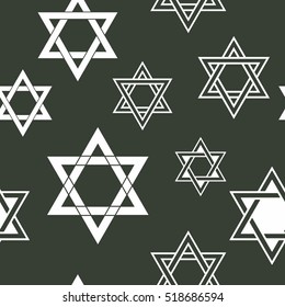seamless pattern with star of David traditional Jewish symbol for your design