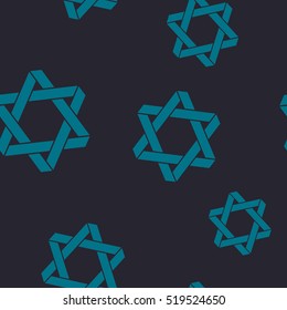 seamless pattern with star of David traditional Jewish symbol for your design