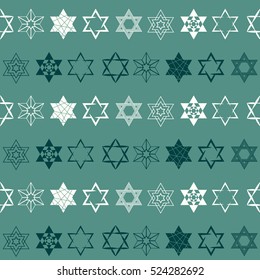 seamless pattern with star of David traditional Jewish symbol for your design