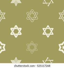 seamless pattern with star of David traditional Jewish symbol for your design