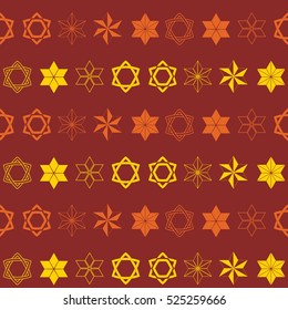 seamless pattern with star of David traditional Jewish symbol for your design