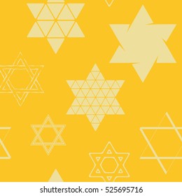 seamless pattern with star of David traditional Jewish symbol for your design