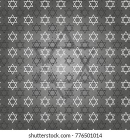 seamless pattern with star of David traditional Jewish symbol for your design