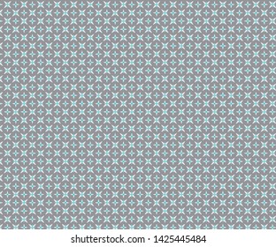 seamless Pattern star mosaic grey and blue