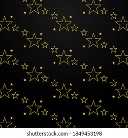 Estrella de patrón sin foco sobre fondo negro