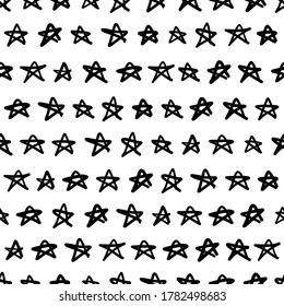 Seamless pattern with star shapes, vector illustration