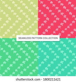 Seamless pattern with star shapes, vector illustration