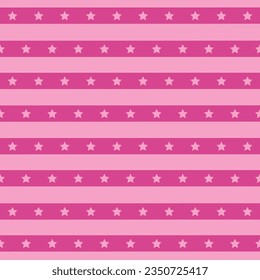 patrón impecable con una estrella. raya rosa de moda, textura. antecedentes de moda para niñas. fondo sencillo para impresión, tela, papel pintado, textil. Diseño geométrico abstracto. vector de arte.