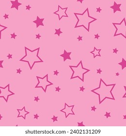 patrón impecable con una estrella. raya rosa de moda, textura. antecedentes de moda para niñas. para impresión, tela, papel pintado, textil.