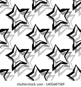 
Seamless pattern with star. Vector background