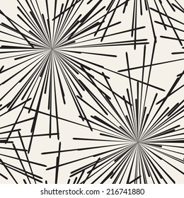 Seamless pattern. Starry repeating background. Stylish texture. Graphic explosion