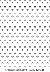 Seamless pattern with stars