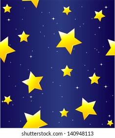 Seamless pattern with stars
