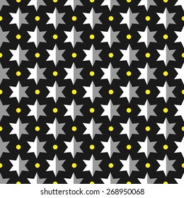 Seamless pattern with stars.