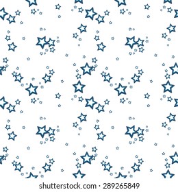 Seamless pattern with stars