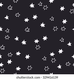 Seamless pattern with stars