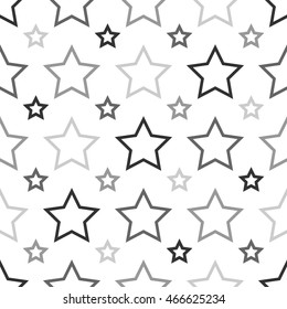 Seamless Pattern With Stars.