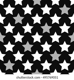 Seamless Pattern With Stars.