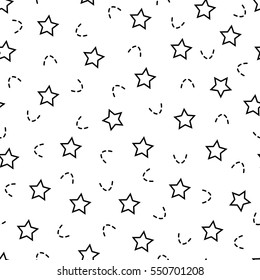 Seamless pattern with stars