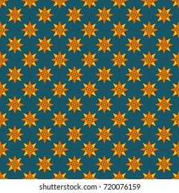 Seamless pattern with stars. Abstract geometric background. Vector ornament.