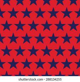 Seamless pattern with stars in American flag colors