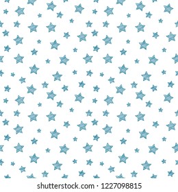 Seamless pattern with stars - background for Carnival Party. Vector.