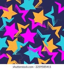 Seamless pattern with stars. Background for textile, fabric, stationery, web, clothes and other design.