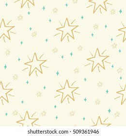 Seamless pattern with stars. Seamless pattern can be used for wrapping paper, pattern fill, web page background.