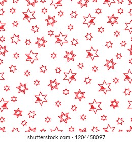 Seamless pattern with stars. Christmas and New Year 2019 background. Design for packaging paper, fabric and other print.