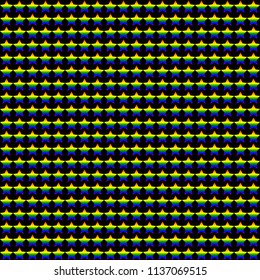 Seamless pattern, stars in colors of the rainbow flag on a black background, vector