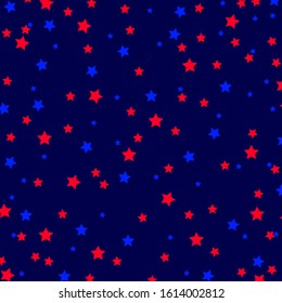 Seamless pattern with stars, comets background. Astronomical vector seamless with stars and constellations. Galaxy background. Night Sky. Space. Vector Illustration