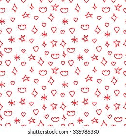 seamless pattern with stars. Concept of happy merry christmas.