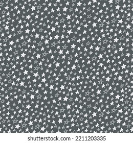 Patrón sin foco con estrellas en cielo oscuro