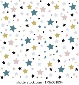 patrón ininterrumpido con estrellas para la decoración de tejidos, objetos e interiores