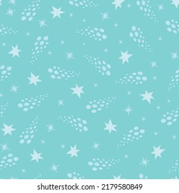 Seamless pattern with stars in the doodle style.