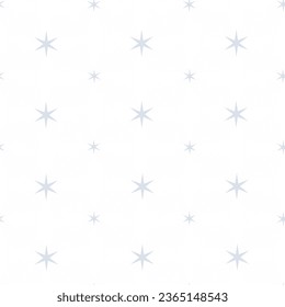 Patrón sin foco con estrellas. Patrón festivo con estrellas de fondo blanco. Impresión sobre textiles, prendas de vestir, papel de embalaje