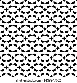 Seamless pattern. Stars, figures ornament. Ethnic wallpaper. Simple shapes background. Geometrical backdrop. Digital paper, web designing, textile print, abstract. Vector artwork