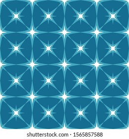 Seamless pattern with stars. Flat design.  Holiday New Year or Christmas vector illustration. Design element for banner, wallpaper, wrapping paper or fabric.