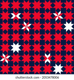 Seamless pattern with stars. Geometric, Modern, Minimalist style design. Sketch Vector illustration.