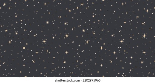 Seamless pattern with stars and grey background