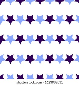 Seamless pattern with stars. Monochrome Background