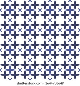 Seamless pattern with stars. Monochrome Background
