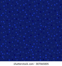 Seamless pattern with stars. Night sky. Vector illustration.
