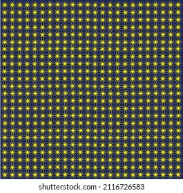 seamless pattern with stars on a blue background, pattern for wallpaper, fabric, cover, wall, flat design style