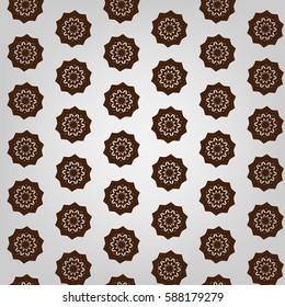 Seamless pattern with stars on a grey background.