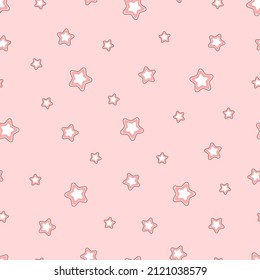 Patrón sin foco de estrellas en rosa